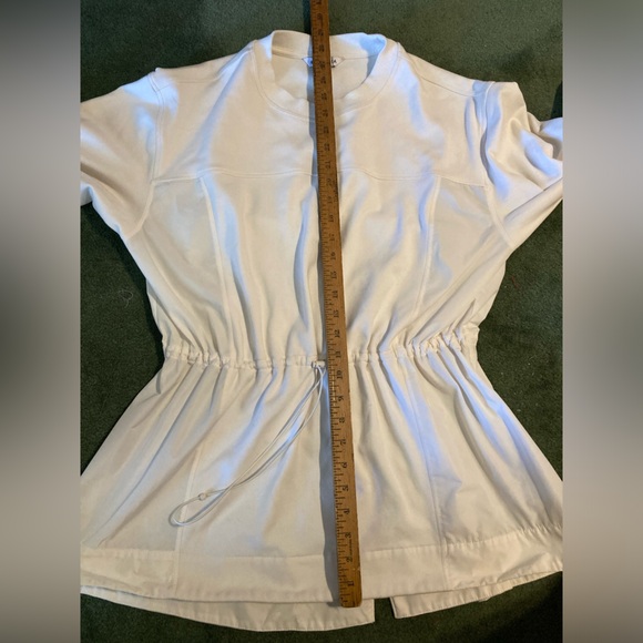 ATHLETA  Athleta Large Triumph Hybrid Crewneck Sweatshirt! Magnolia White - Picture 9 of 11